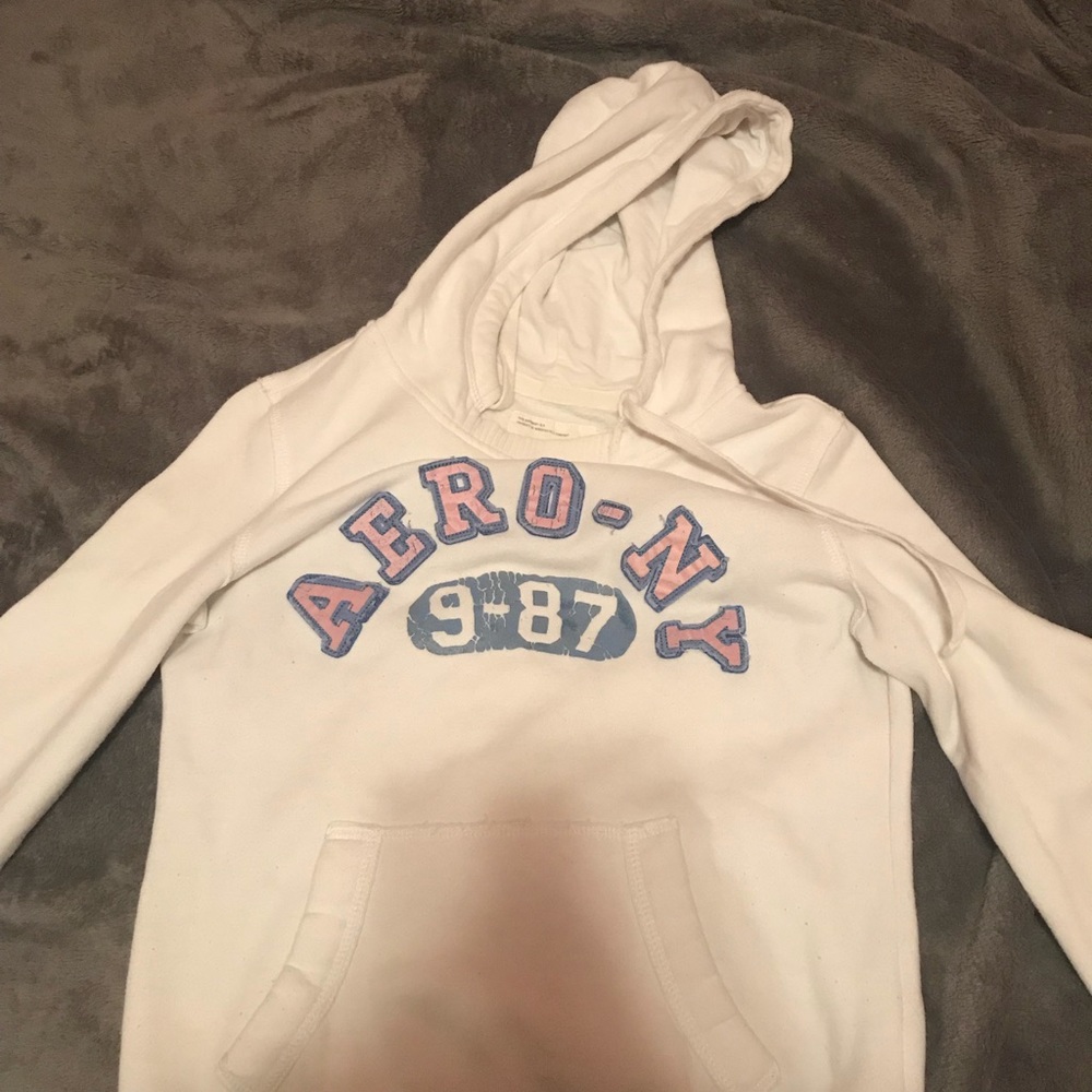 Aeropostale white hoodie.
